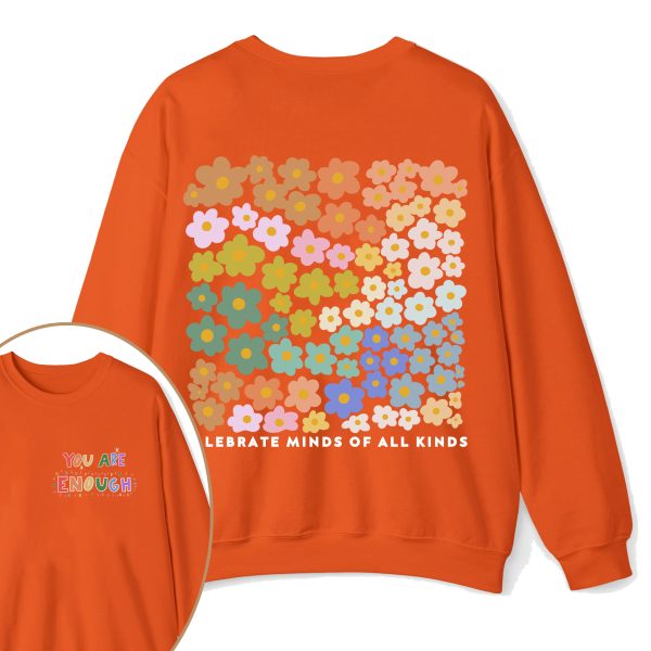Personalized Name You Are Enough Teacher Two Sided Sweatshirt