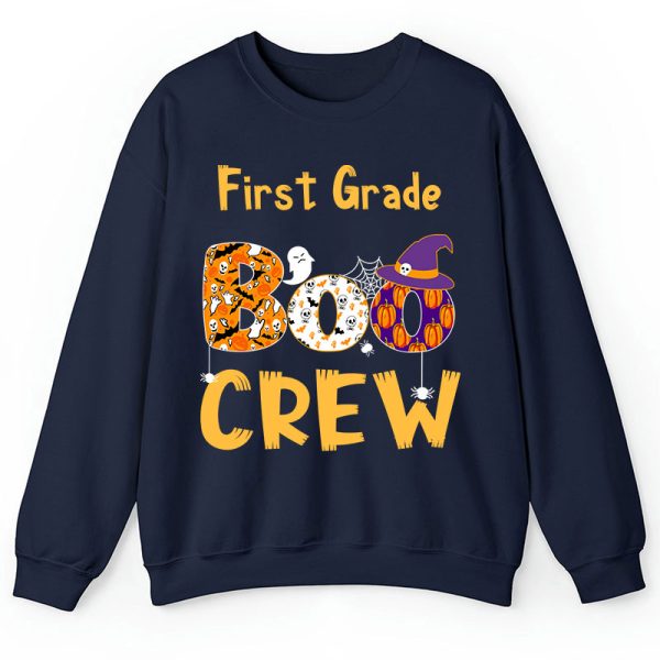 Personalized Kindergarten Boo Crew Teacher Sweatshirt