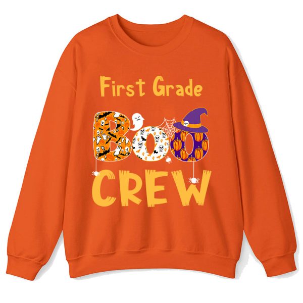 Personalized Kindergarten Boo Crew Teacher Sweatshirt