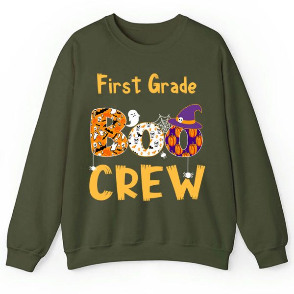 Personalized Kindergarten Boo Crew Teacher Sweatshirt