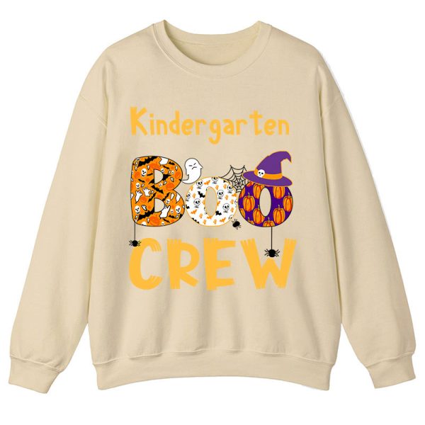 Personalized Kindergarten Boo Crew Teacher Sweatshirt