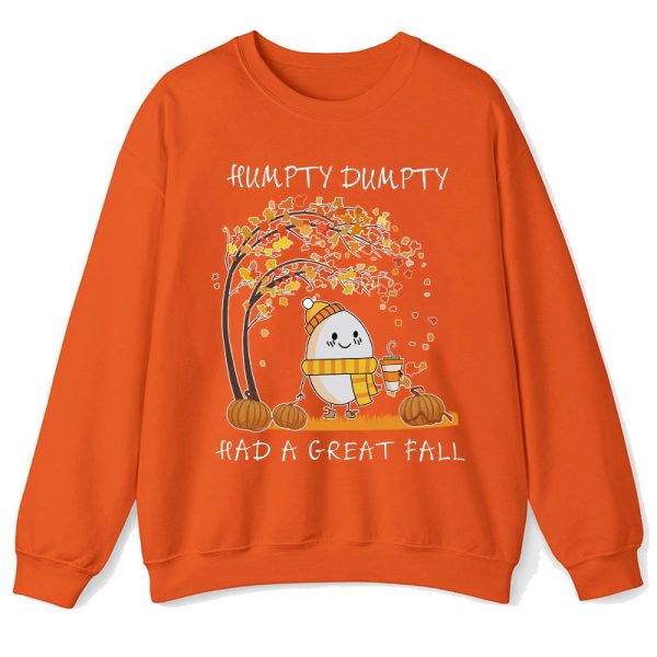 Humpty Happy Autumn Happy Fall Teacher Sweatshirt
