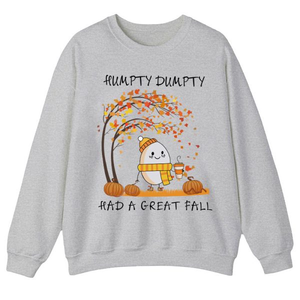 Humpty Happy Autumn Happy Fall Teacher Sweatshirt