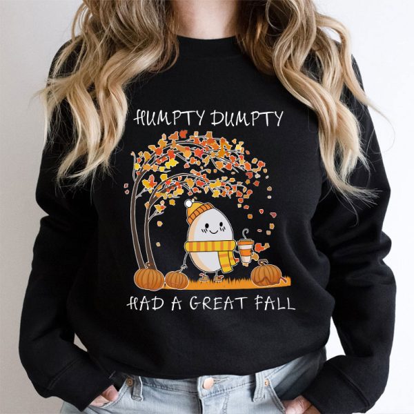 Humpty Happy Autumn Happy Fall Teacher Sweatshirt