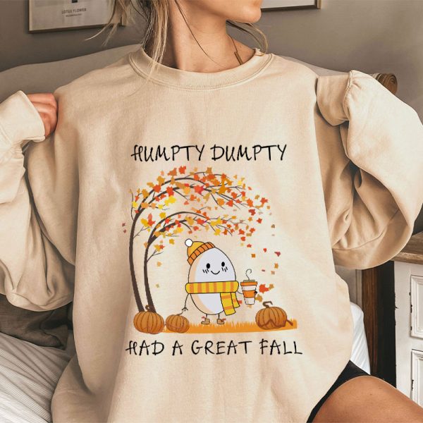 Humpty Happy Autumn Happy Fall Teacher Sweatshirt