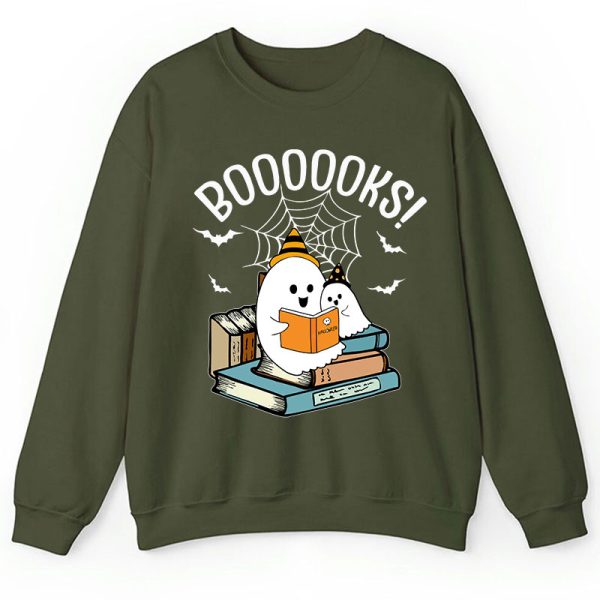 Halloween Boooooks Teacher Sweatshirt