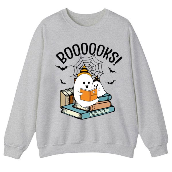 Halloween Boooooks Teacher Sweatshirt