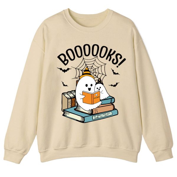 Halloween Boooooks Teacher Sweatshirt