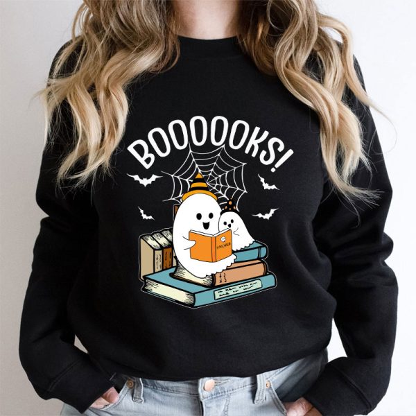 Halloween Boooooks Teacher Sweatshirt