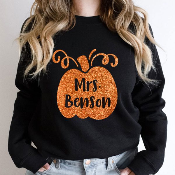 Personalized Halloween Pumpkins Teacher Sweatshirt
