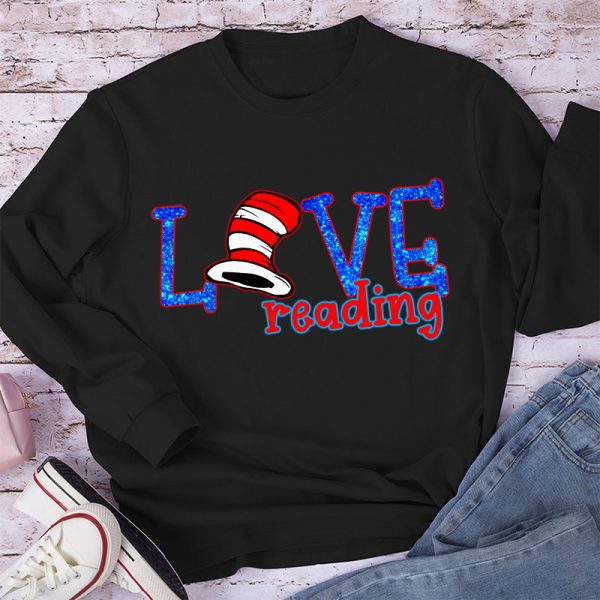 Love Reading Red Hat Long Sleeve T-Shirt