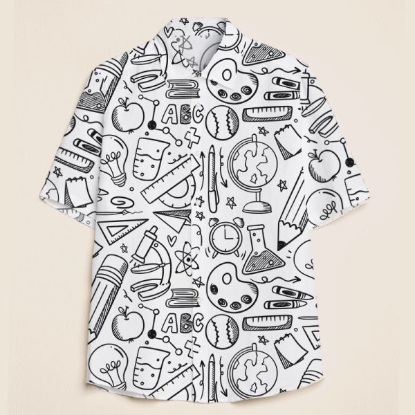 Stick Figure Teaching Supplies Teacher Short Sleeve Shirt