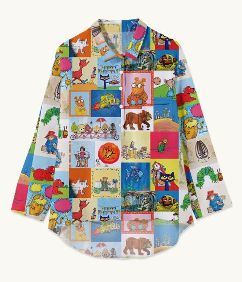 I Still Read Children's Books Teacher Crinkle Fabric Shirt