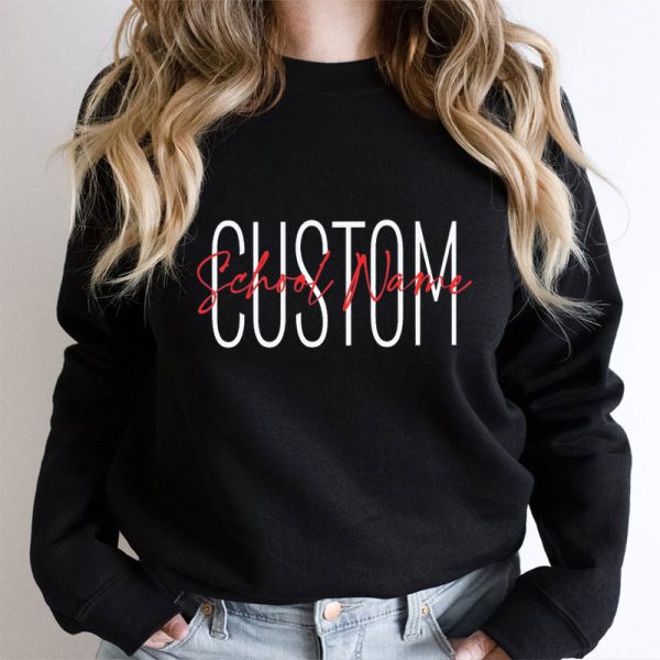 Personalized Color Text Teacher Sweatshirt