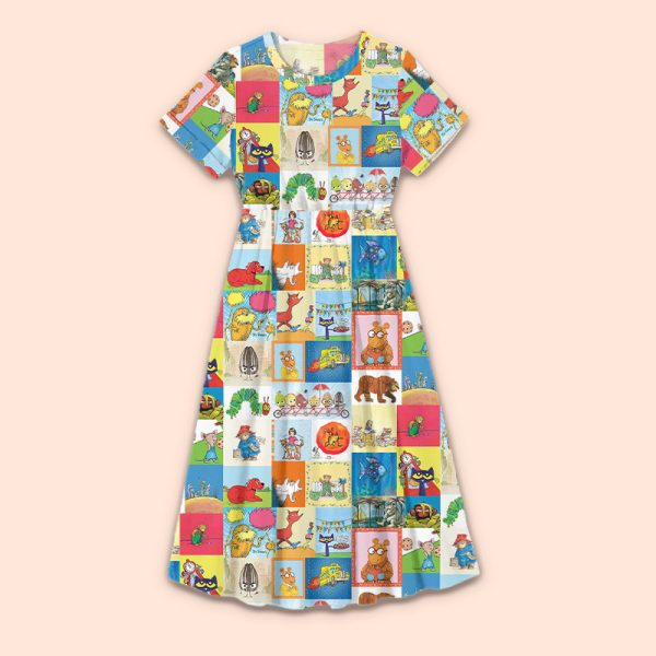 I Still Read Children's Books Teacher Printed Dress