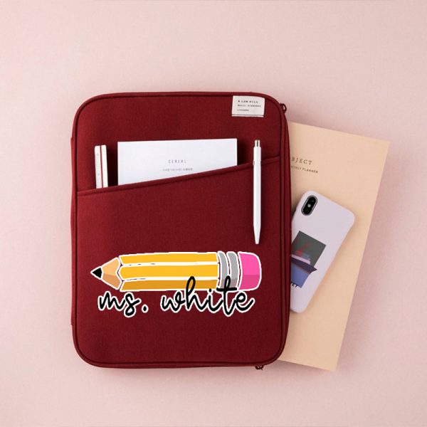 Personalized Pencil Teacher 13 MacBook Case"