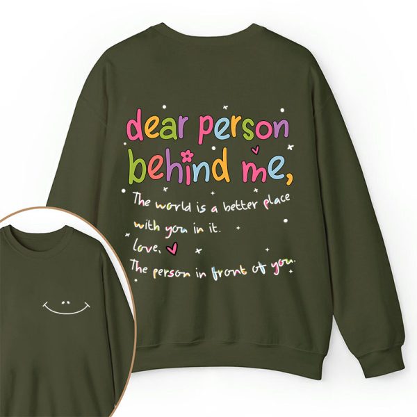Happy Face Teacher Two Sided Sweatshirt