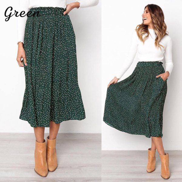 Boho Leopard Print Skirt