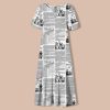 Pride And Prejudice Chapter Teacher V-Neck Long Dress