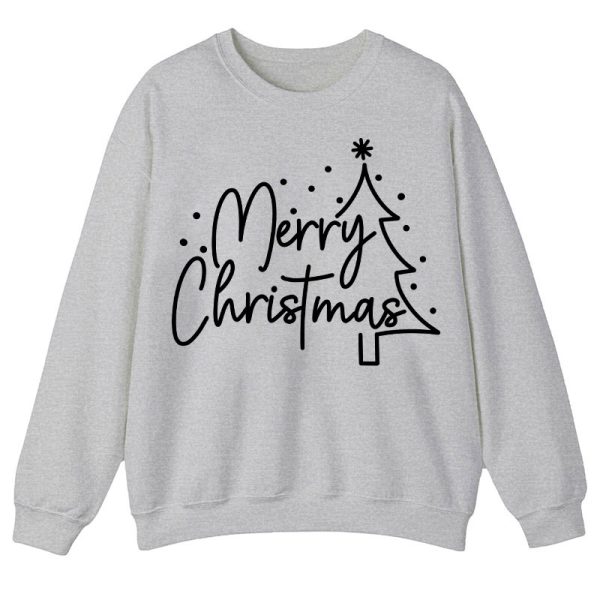 Merry Christmas Simple Christmas Teacher Sweatshirt