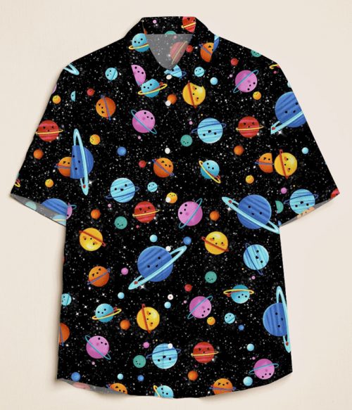 Vast Universe Planet Teacher Short Sleeve Shirt