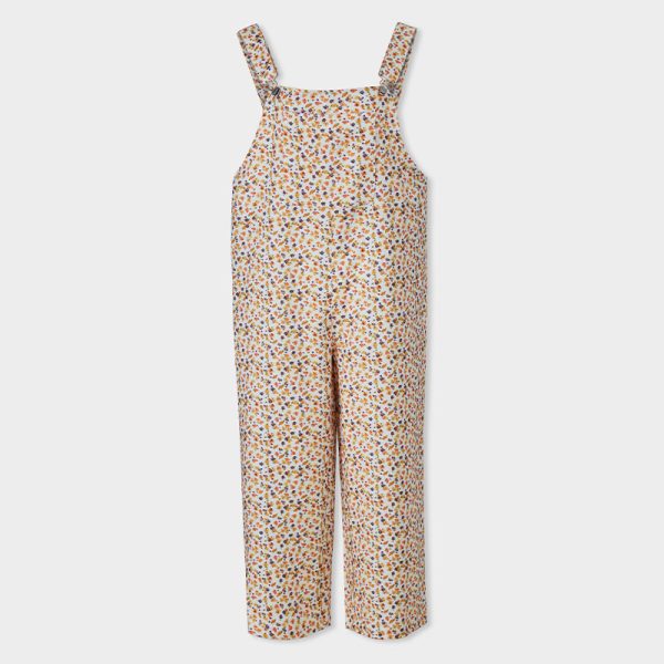 Floral Print Casual All Match Printed Overalls