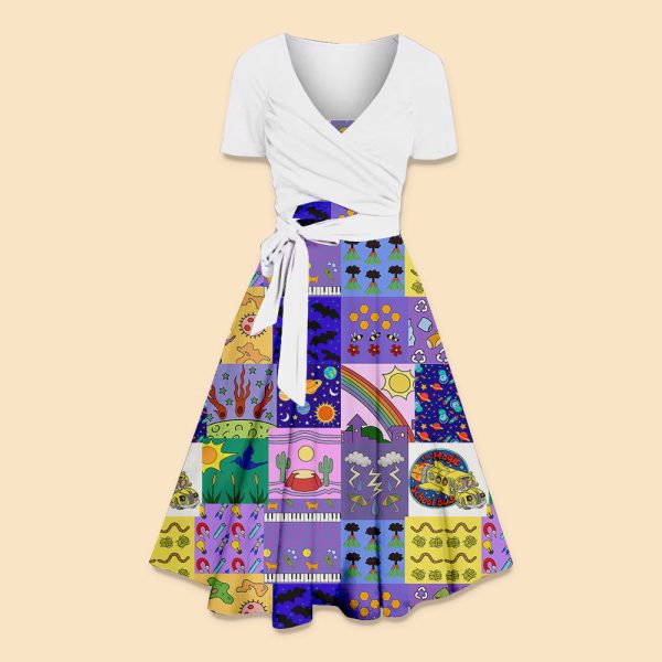Take Chances Make Mistakes Get Messy Teacher Uspender Long Skirt Top Suit