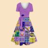 Take Chances Make Mistakes Get Messy Teacher Uspender Long Skirt Top Suit