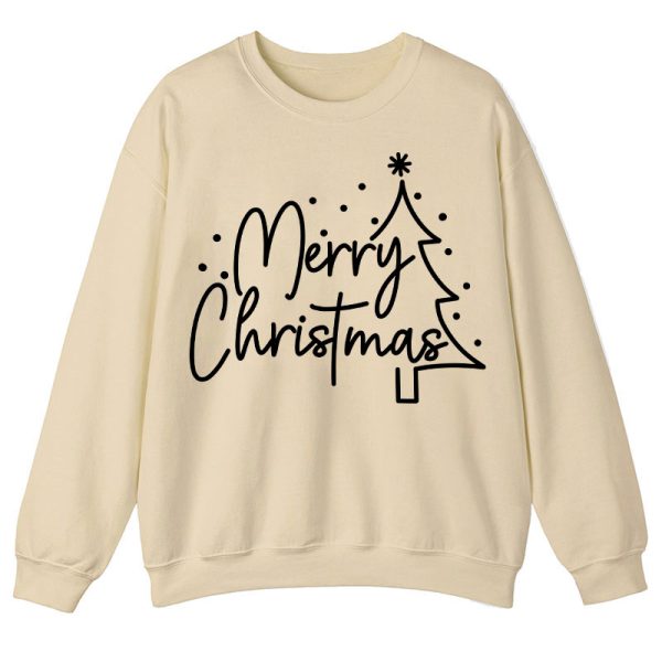 Merry Christmas Simple Christmas Teacher Sweatshirt