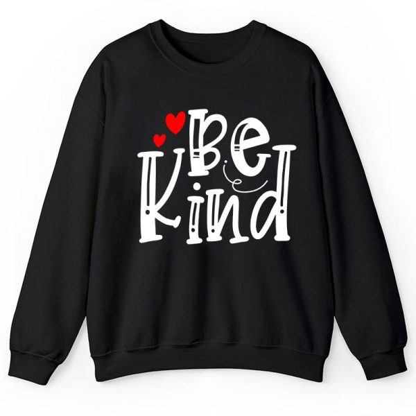 Be Kind Red Heart Teacher Sweatshirt