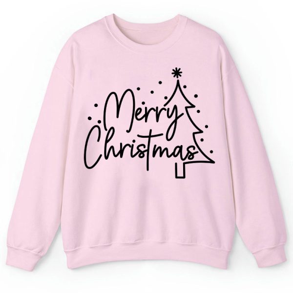 Merry Christmas Simple Christmas Teacher Sweatshirt