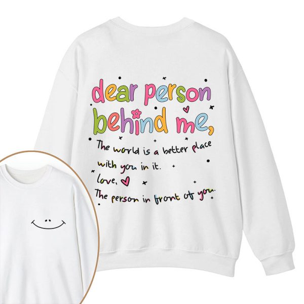 Happy Face Teacher Two Sided Sweatshirt