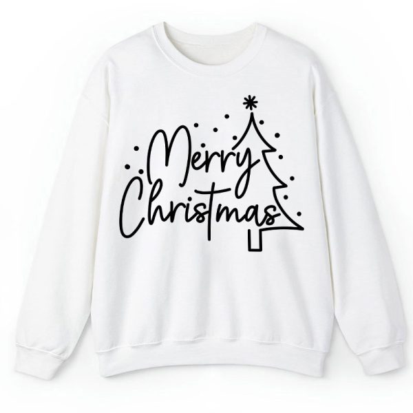 Merry Christmas Simple Christmas Teacher Sweatshirt