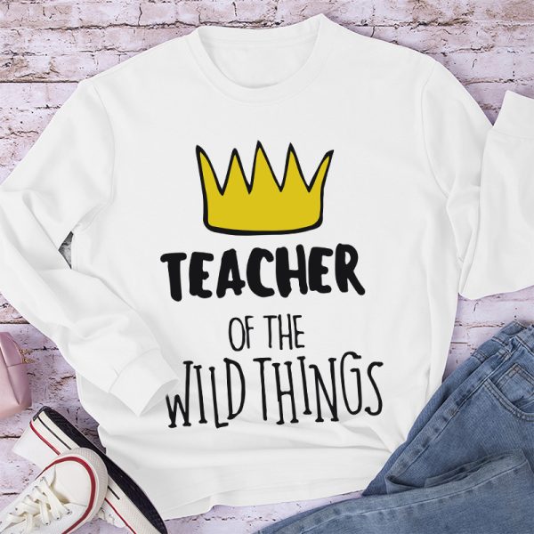 Teacher Of The Wild Things Crown Long Sleeve T-Shirt