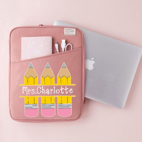 Personalized Pencil Teacher 13 MacBook Case"