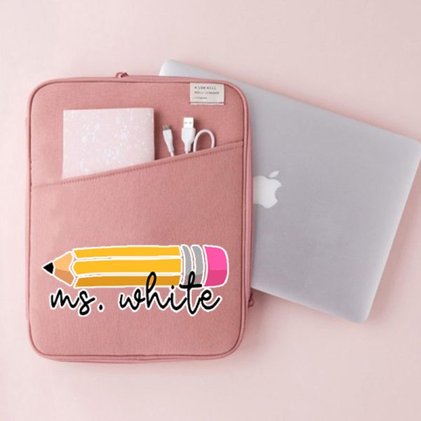 Personalized Pencil Teacher 13 MacBook Case"