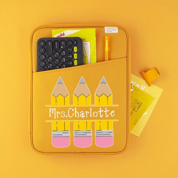 Personalized Pencil Teacher 13 MacBook Case"