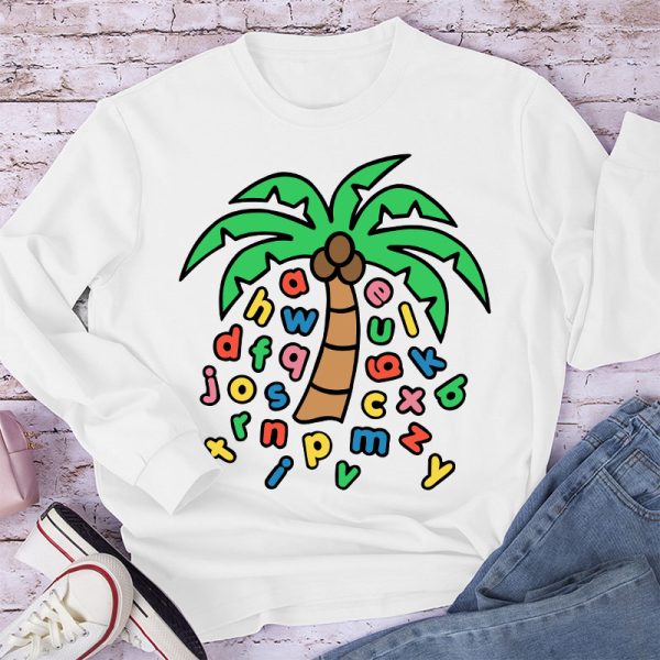 Letters Were Raining Down On The Coconut Trees Long Sleeve T-Shirt