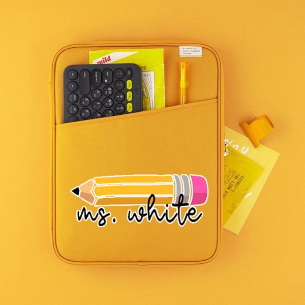 Personalized Pencil Teacher 13 MacBook Case"