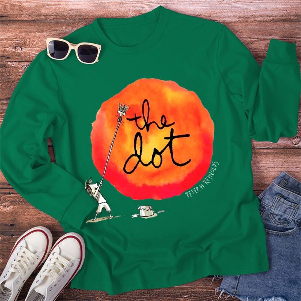 Draw A Dot Teacher Long Sleeve T-Shirt