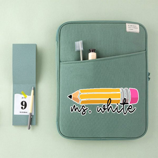 Personalized Pencil Teacher 13 MacBook Case"